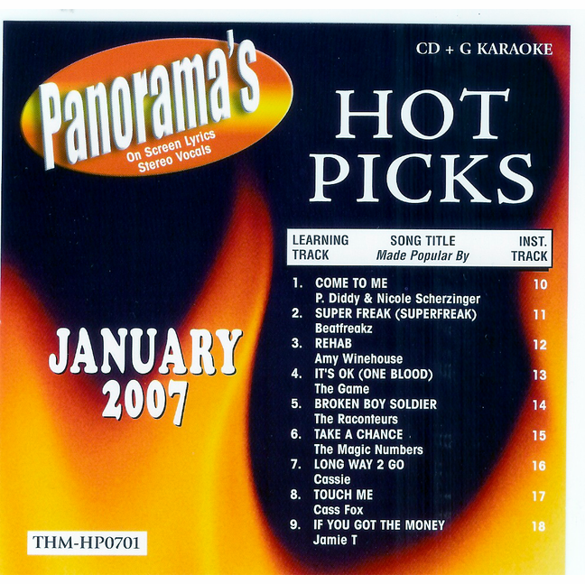 HOT PICKS JANUARY 2007 Top Hits Monthly HP0701