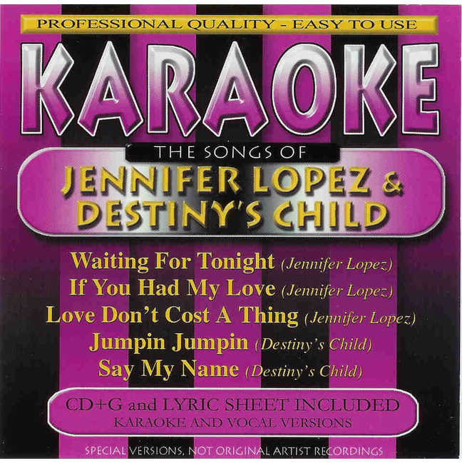 JENNIFER LOPEZ & DESTINY'S CHILD Karaoke 40106-2
