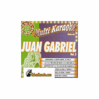 JUAN GABRIEL  Vol. 3   Multi Karaoke  MK 237  