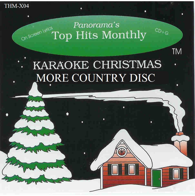 KARAOKE CHRISTMAS COUNTRY Panorama's Top Hits Monthly THM X04