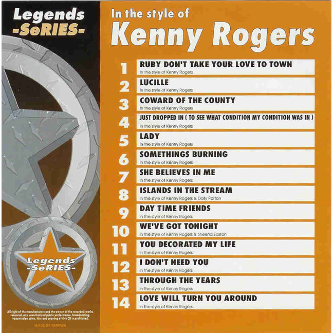 KENNY ROGERS Legends Series LG 021