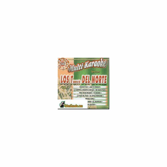 LOS TIRGRES DEL NORTE Vol. 3 Multi Karaoke MK 246