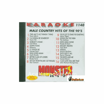 MALE COUNTRY HITS OF THE 90'S     Monster Hits   MH 1140