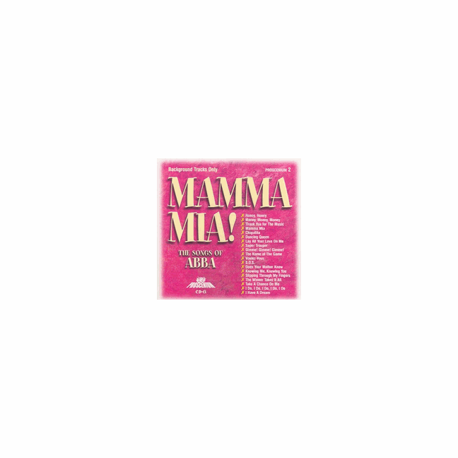 MAMMA MIA! THE SONGS OF ABBA PROSCENIUM 2 Pocket Songs PSG0002