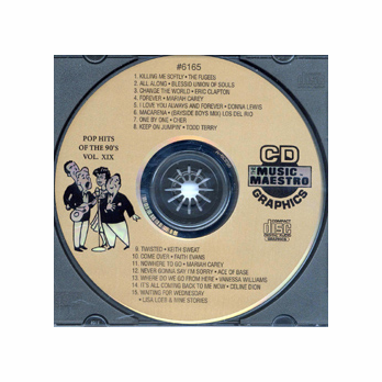 POP HITS OF THE  90'S  Vol. XIX    Music Maestro    MM 6165  