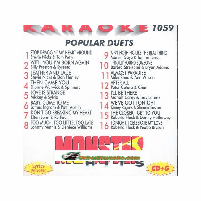 POPULAR DUETS Monster Hits MH 1059