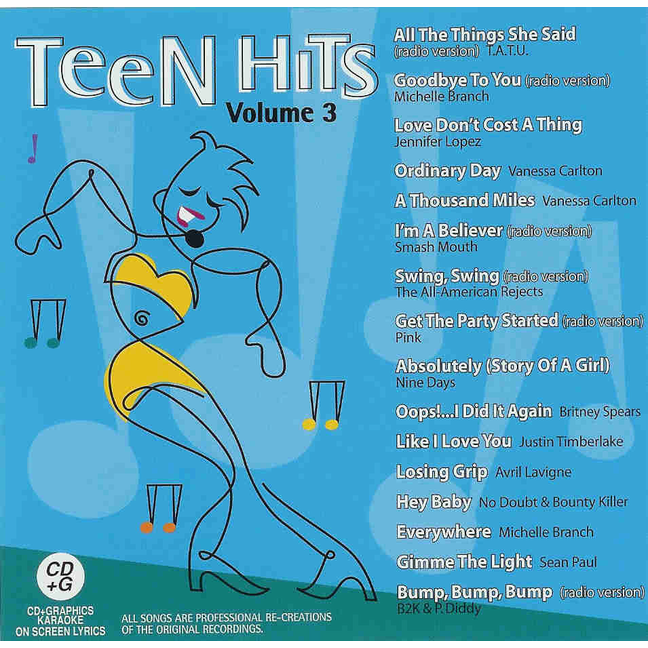 TEEN HITS Vol. 3    House Party Karaoke 