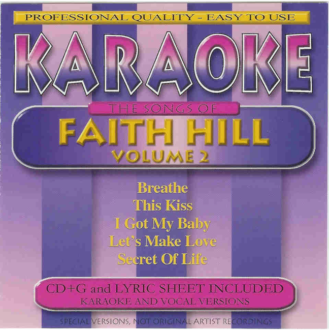 THE SONGS OF FAITH HILL     Karaoke    40054 2