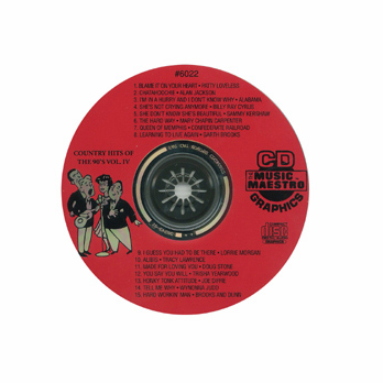TOP COUNTRY HITS OF THE 90�S Vol. IV     Music Maestro    MM G6022 