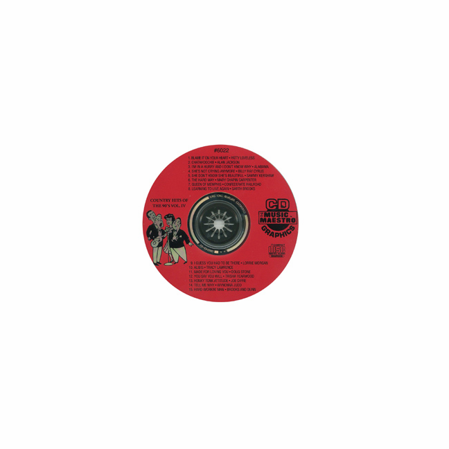 TOP COUNTRY HITS OF THE 90’S Vol. IV Music Maestro MM G6022