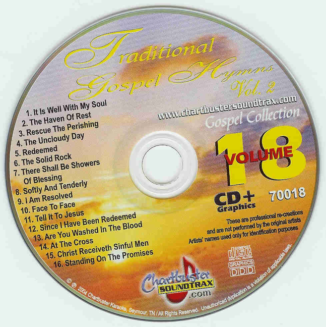 TRADITIONAL GOSPEL CDG CB70018 CHARTBUSTER GOSPEL