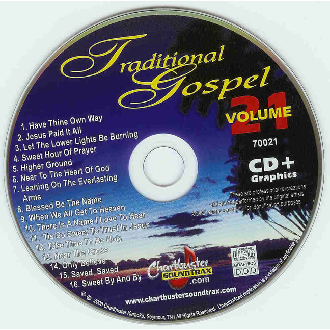 TRADITIONAL GOSPEL CDG CB70021 GOSPEL CHARTBUSTER GOSPEL