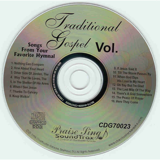 TRADITIONAL GOSPEL CHARTBUSTER GOSPEL CDG CB70023