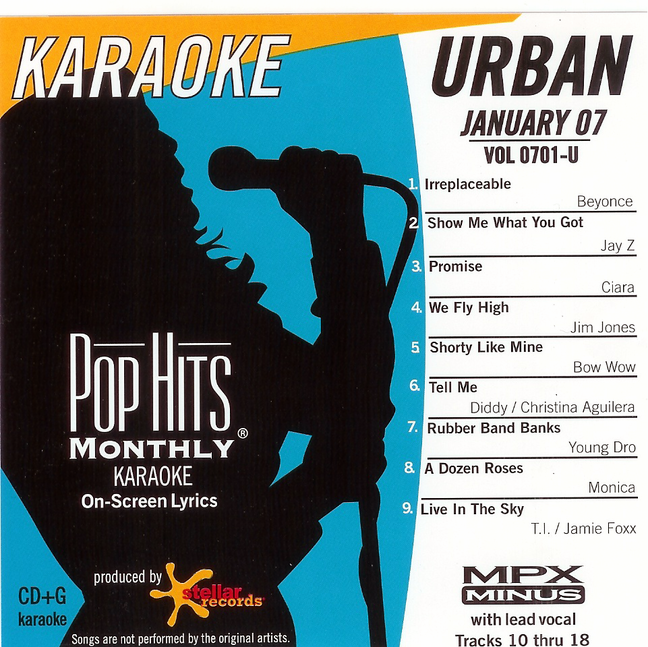 URBAN JANUARY 2007 Pop Hits Monthly Vol. 0701-U
