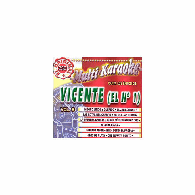 VICENTE ( EL NO. 1)  Multi Karaoke  MK 250   