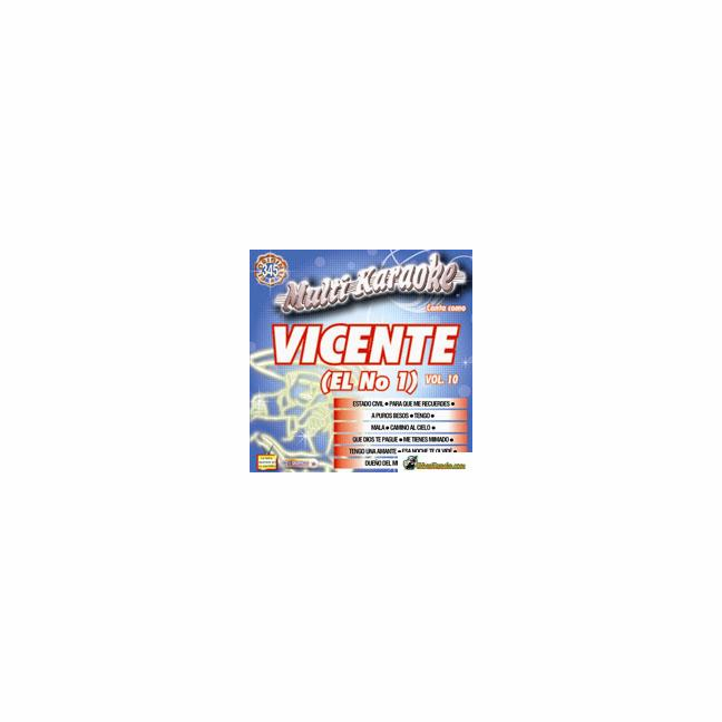 VICENTE EL No. 1  Vol.10     Multi Karaoke  MK 345