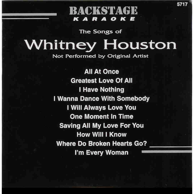 WHITNEY HOUSTON Backstage B 5717