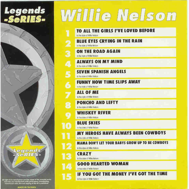 WILLIE NELSON Legends Series LG 031