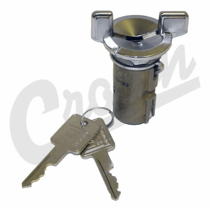 55026014 Coded Ignition Cylinder with Keys, 1985-1991 Jeep Grand Wagoneer SJ & J-Series Truck
