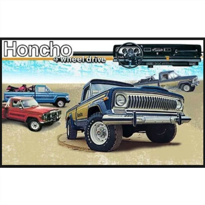 FSJ Jeep Part 7678HCHOGLDMRN Decal Set 1978 Jeep J10 Honcho Truck Gold