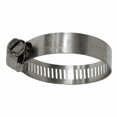 Cooling or Fuel Hose Worm Gear Hose Clamp; Range 1 - 2 inches