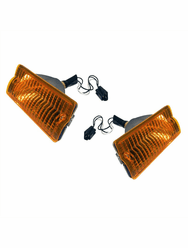 Right and Left Side Front Parking Lamp Set, 1976-1991 Jeep SJ Cherokee, Wagoneer, J-Series