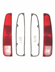 Right and Left Side Tail Light Lens, fits 1973-1988 Jeep J10, J20 Trucks