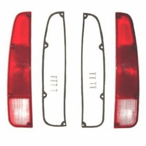 Right and Left Side Tail Light Lens, fits 1973-1988 Jeep J10, J20 Trucks