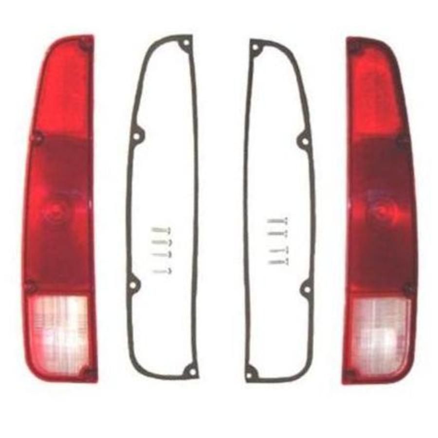 JT-LENS-SET Right and Left Side Tail Light Lens, fits 1973-1988