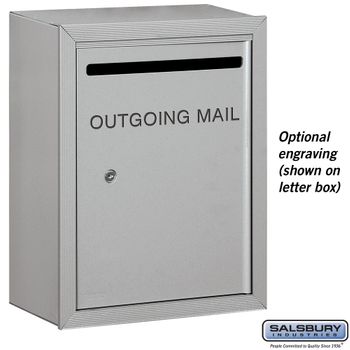 Apartment Letter Box Black Door Engraving