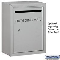 Apartment Letter Box Black Door Engraving