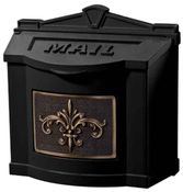 Black w/Anitque Bronze Fleur De Lis