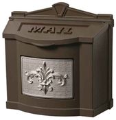 Bronze w/Satin Nickel Fleur De Lis