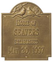 Cardinal Wedding Plaque