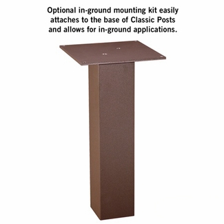 Classic Victorian Mailbox Post Installation Base Classic Victorian Mailbox Post Installation Base