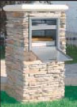 Column Locking Mailbox Front and Rear Opening ..Large