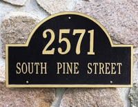 Column Mailbox Address Plaques