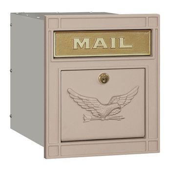 Column Mailbox Insert Locking or Non Locking Beige Eagle