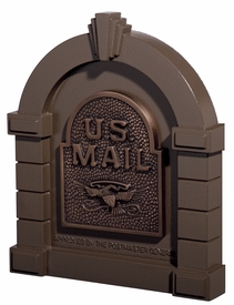 Eagle Door Column Mailbox Bronze and Antique Bronze