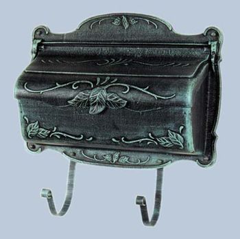 Floral Wall Mounted Residential Mailbox