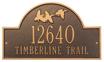 Flying Duck Arch Plaque