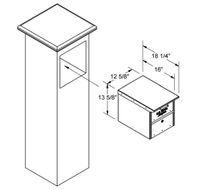 Front and Rear Opening Column Insert...Medium