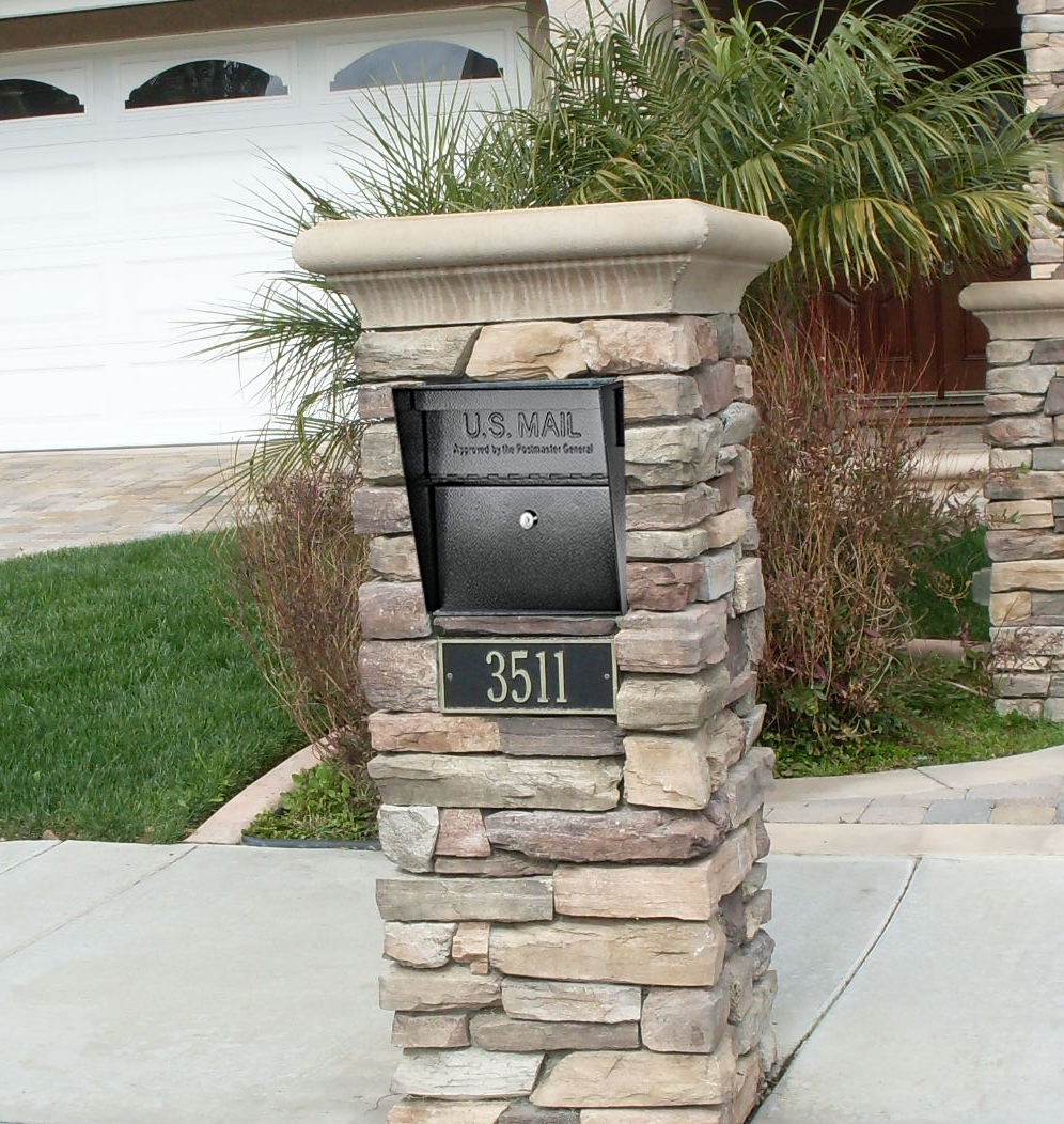 Front and Rear Opening Door Column Mailbox Insert