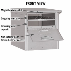 Front and Rear Opening Mailbox Front View