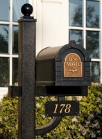 Gaines Keystone Original Eagle Mailbox and Deluxe Post Package