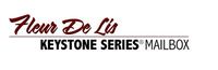 Gaines Keystone Fleur De Lis Mailbox w/Deluxe Post