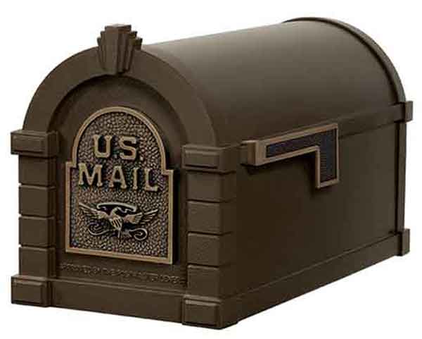 Gaines Keystone Original Eagle Mailbox with Standard Post