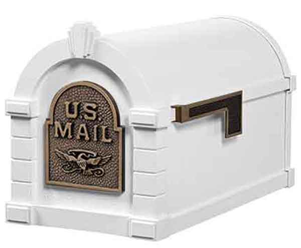 Gaines Keystone Original Eagle Mailbox with Standard Post