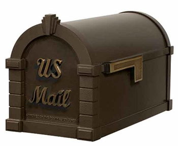 Gaines Keystone Mailbox Signature Series Bronze with Antique Bronze