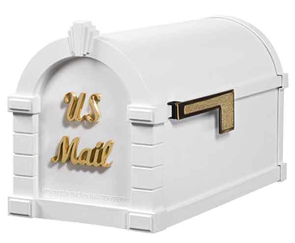 Gaines Keystone Signature Series Mailbox with Standard Post